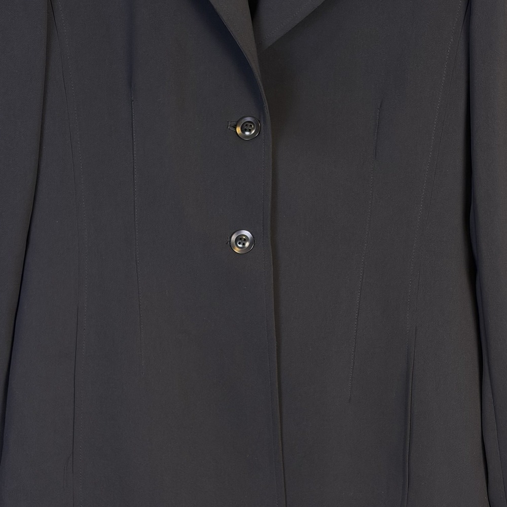 Frenchi Woman's Tailored Blazer Size L Y2K Princess Seams Classic Capsule Staple - Picture 3 of 12